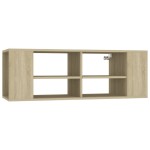 vidaXL Dulap TV montat pe perete, stejar Sonoma, 102x35x35 cm, PAL