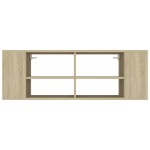 vidaXL Dulap TV montat pe perete, stejar Sonoma, 102x35x35 cm, PAL