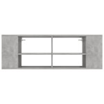 vidaXL Dulap TV montat pe perete, gri beton, 102x35x35 cm, PAL