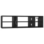 vidaXL Raft de perete, negru, 102x30x29 cm, PAL vidaXL Raft de perete, negru, 102x30x29 cm, PAL
