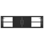 vidaXL Raft de perete, negru, 102x30x29 cm, PAL vidaXL Raft de perete, negru, 102x30x29 cm, PAL