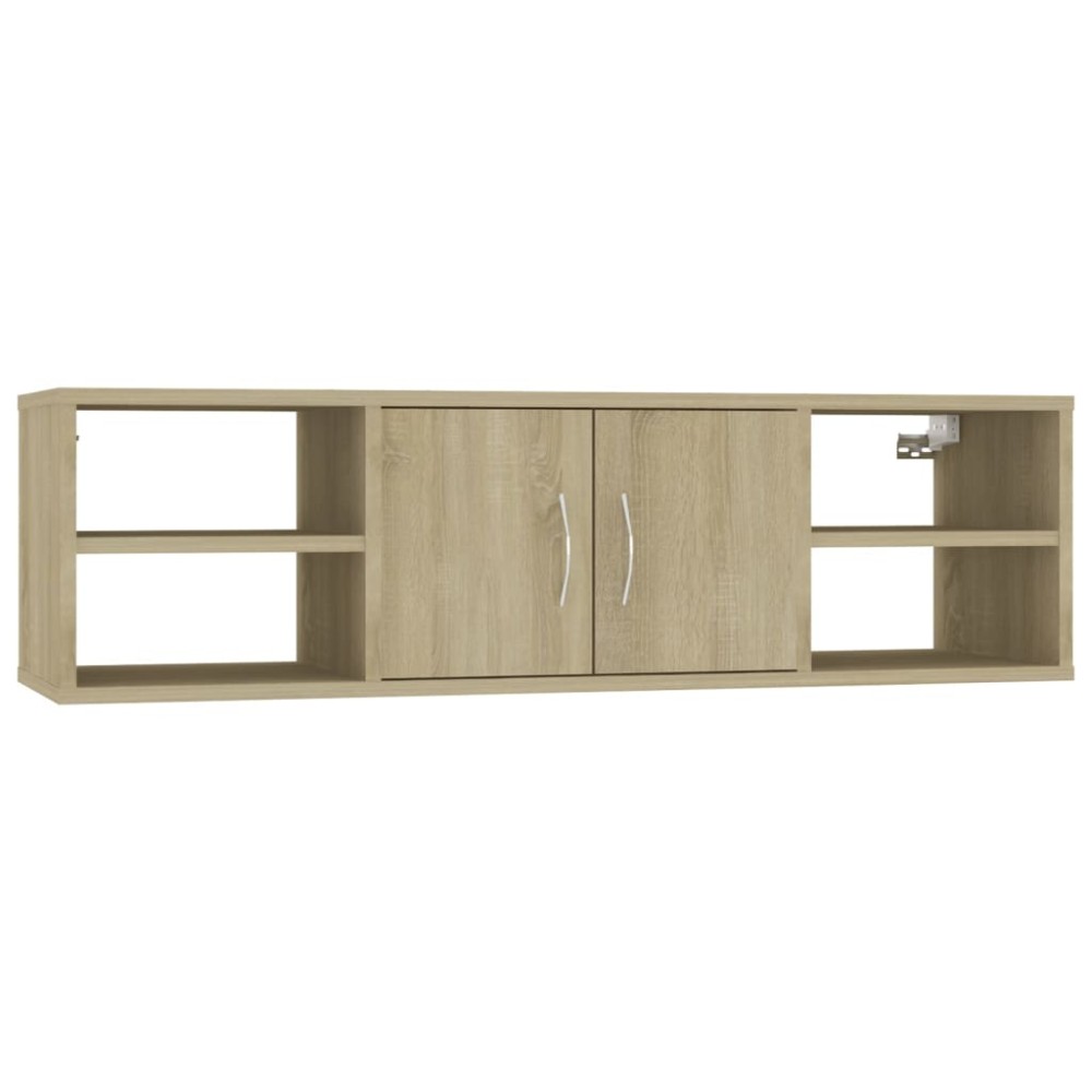 vidaXL Raft de perete, stejar Sonoma, 102x30x29 cm, PAL