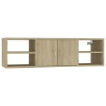 vidaXL Raft de perete, stejar Sonoma, 102x30x29 cm, PAL