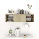 vidaXL Raft de perete, stejar Sonoma, 102x30x29 cm, PAL