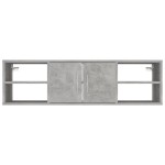 vidaXL Raft de perete, gri beton, 102x30x29 cm, PAL