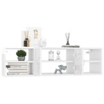 vidaXL Raft de perete, alb extralucios, 102x30x29 cm, PAL vidaXL Raft de perete, alb extralucios, 102x30x29 cm, PAL