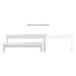 vidaXL Comodă TV, alb, 180x30x43 cm, PAL vidaXL Comodă TV, alb, 180x30x43 cm, PAL
