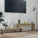 vidaXL Comodă TV, stejar Sonoma, 180x30x43 cm, PAL vidaXL Comodă TV, stejar Sonoma, 180x30x43 cm, PAL