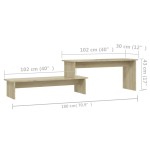vidaXL Comodă TV, stejar Sonoma, 180x30x43 cm, PAL vidaXL Comodă TV, stejar Sonoma, 180x30x43 cm, PAL