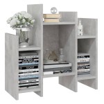 vidaXL Dulap lateral, gri beton, 60x26x60 cm, PAL