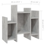 vidaXL Dulap lateral, gri beton, 60x26x60 cm, PAL