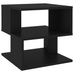 vidaXL Masă laterală, negru, 40x40x40 cm, PAL vidaXL Masă laterală, negru, 40x40x40 cm, PAL