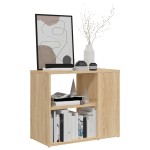 vidaXL Dulap lateral, stejar sonoma, 60x30x50 cm, lemn prelucrat vidaXL Dulap lateral, stejar sonoma, 60x30x50 cm, lemn prelucrat