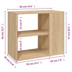 vidaXL Dulap lateral, stejar sonoma, 60x30x50 cm, lemn prelucrat vidaXL Dulap lateral, stejar sonoma, 60x30x50 cm, lemn prelucrat