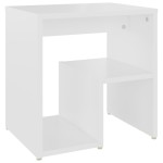 vidaXL Noptiere, 2 buc., alb, 40x30x40 cm, PAL