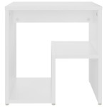 vidaXL Noptiere, 2 buc., alb, 40x30x40 cm, PAL