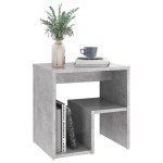 vidaXL Noptiere, 2 buc., gri beton, 40x30x40 cm, PAL