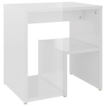 vidaXL Noptiere, 2 buc., alb extralucios, 40x30x40 cm, lemn prelucrat vidaXL Noptiere, 2 buc., alb extralucios, 40x30x40 cm, lemn prelucrat