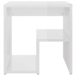 vidaXL Noptiere, 2 buc., alb extralucios, 40x30x40 cm, lemn prelucrat vidaXL Noptiere, 2 buc., alb extralucios, 40x30x40 cm, lemn prelucrat