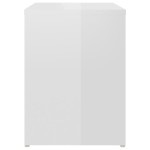 vidaXL Noptiere, 2 buc., alb extralucios, 40x30x40 cm, lemn prelucrat vidaXL Noptiere, 2 buc., alb extralucios, 40x30x40 cm, lemn prelucrat