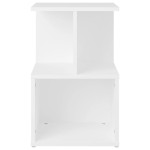 vidaXL Noptiere, 2 buc., alb, 35x35x55 cm, PAL