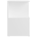 vidaXL Noptiere, 2 buc., alb, 35x35x55 cm, PAL