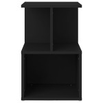 vidaXL Noptiere, 2 buc., negru, 35x35x55 cm, PAL