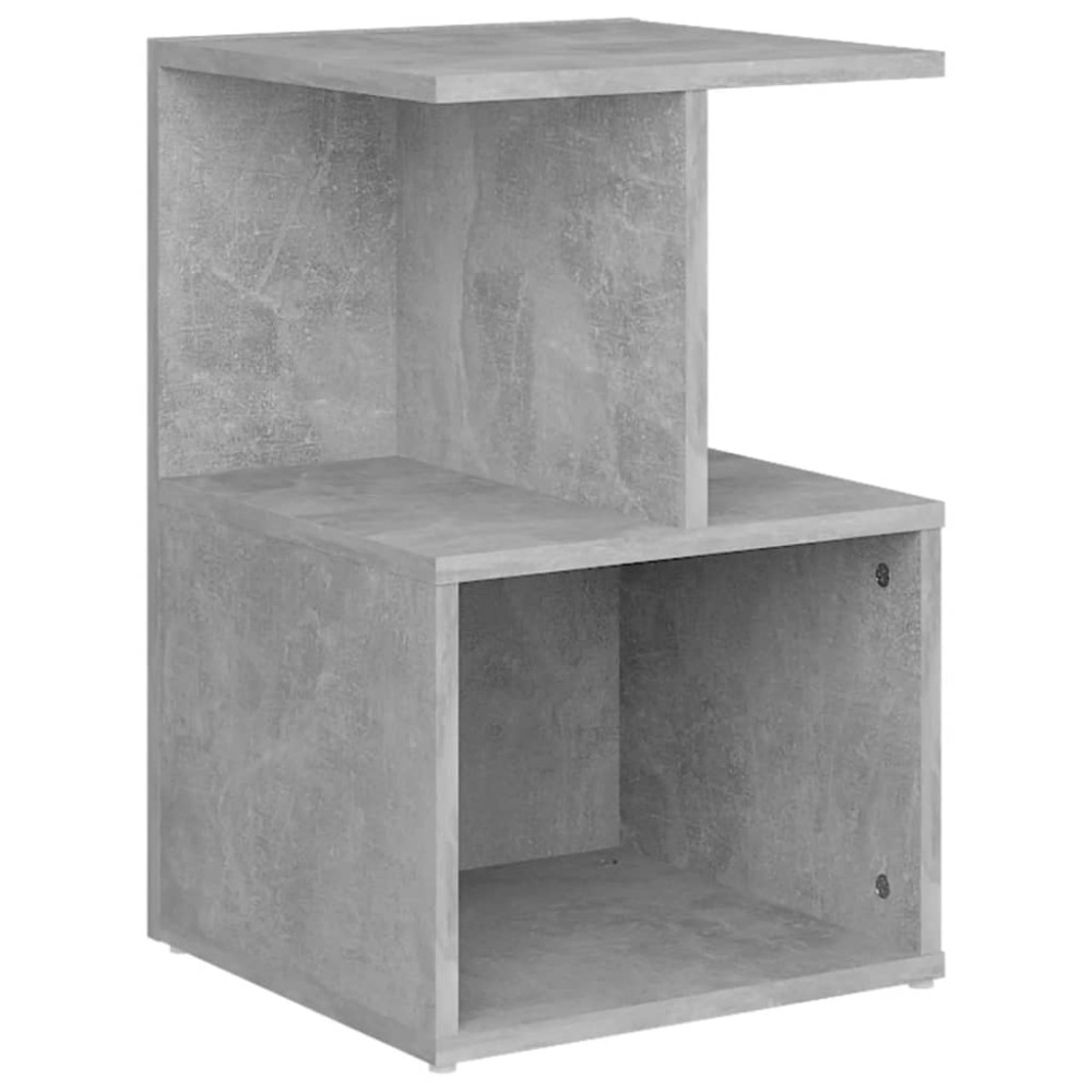 vidaXL Noptieră, gri beton, 35x35x55 cm, PAL