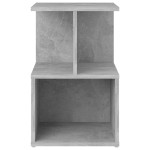 vidaXL Noptiere, 2 buc., gri beton, 35x35x55 cm, PAL