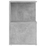 vidaXL Noptiere, 2 buc., gri beton, 35x35x55 cm, PAL