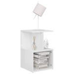 vidaXL Dulap lateral, alb extra lucios, 35x35x55 cm, PAL vidaXL Dulap lateral, alb extra lucios, 35x35x55 cm, PAL