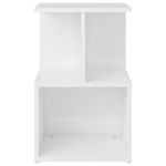vidaXL Dulap lateral, alb extra lucios, 35x35x55 cm, PAL vidaXL Dulap lateral, alb extra lucios, 35x35x55 cm, PAL