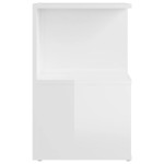vidaXL Dulap lateral, alb extra lucios, 35x35x55 cm, PAL vidaXL Dulap lateral, alb extra lucios, 35x35x55 cm, PAL