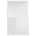 vidaXL Noptiere, 2 buc., alb extra lucios, 35x35x55cm, lemn prelucrat vidaXL Noptiere, 2 buc., alb extra lucios, 35x35x55cm, lemn prelucrat