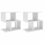 vidaXL Noptiere, 2 buc., alb, 50x30x51,5 cm, PAL