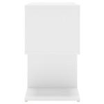 vidaXL Noptiere, 2 buc., alb, 50x30x51,5 cm, PAL
