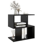 vidaXL Dulap lateral, negru, 50x30x51,5 cm, PAL vidaXL Dulap lateral, negru, 50x30x51,5 cm, PAL