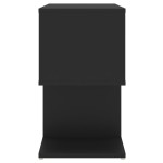 vidaXL Dulap lateral, negru, 50x30x51,5 cm, PAL vidaXL Dulap lateral, negru, 50x30x51,5 cm, PAL