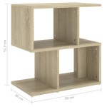 vidaXL Noptiere, 2 buc., stejar sonoma, 50x30x51,5 cm, PAL vidaXL Noptiere, 2 buc., stejar sonoma, 50x30x51,5 cm, PAL