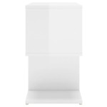 vidaXL Noptiere, 2 buc., alb extralucios, 50x30x51,5 cm, PAL vidaXL Noptiere, 2 buc., alb extralucios, 50x30x51,5 cm, PAL