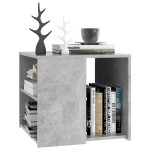 vidaXL Masă laterală, gri beton, 50x50x45 cm, PAL vidaXL Masă laterală, gri beton, 50x50x45 cm, PAL