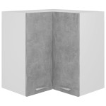 vidaXL Dulap suspendat de colț “Lyon”, gri beton, 57x57x60 cm, PAL vidaXL Dulap suspendat de colț “Lyon”, gri beton, 57x57x60 cm, PAL