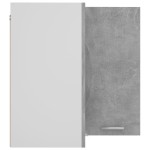 vidaXL Dulap suspendat de colț “Lyon”, gri beton, 57x57x60 cm, PAL vidaXL Dulap suspendat de colț “Lyon”, gri beton, 57x57x60 cm, PAL