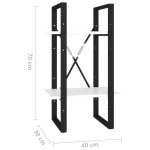 vidaXL Bibliotecă cu 2 rafturi, alb, 40x30x70 cm, PAL vidaXL Bibliotecă cu 2 rafturi, alb, 40x30x70 cm, PAL