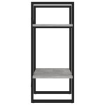vidaXL Bibliotecă cu 2 rafturi, gri beton, 40x30x70 cm, PAL vidaXL Bibliotecă cu 2 rafturi, gri beton, 40x30x70 cm, PAL