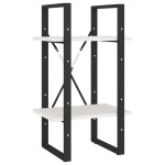 vidaXL Bibliotecă cu 2 rafturi, alb, 40x30x70 cm, lemn masiv de pin vidaXL Bibliotecă cu 2 rafturi, alb, 40x30x70 cm, lemn masiv de pin