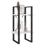 vidaXL Bibliotecă cu 2 rafturi, alb, 40x30x70 cm, lemn masiv de pin vidaXL Bibliotecă cu 2 rafturi, alb, 40x30x70 cm, lemn masiv de pin