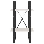 vidaXL Bibliotecă cu 2 rafturi, alb, 40x30x70 cm, lemn masiv de pin vidaXL Bibliotecă cu 2 rafturi, alb, 40x30x70 cm, lemn masiv de pin