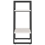 vidaXL Bibliotecă cu 2 rafturi, alb, 40x30x70 cm, lemn masiv de pin vidaXL Bibliotecă cu 2 rafturi, alb, 40x30x70 cm, lemn masiv de pin