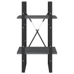 vidaXL Bibliotecă cu 2 rafturi, gri, 40x30x70 cm, lemn masiv de pin vidaXL Bibliotecă cu 2 rafturi, gri, 40x30x70 cm, lemn masiv de pin